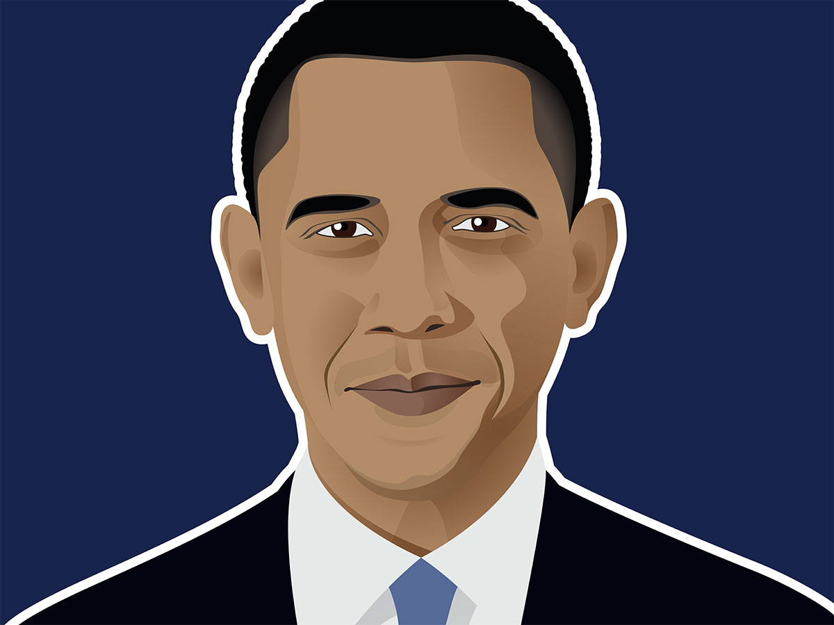 illustration vectorielle Barack Obama