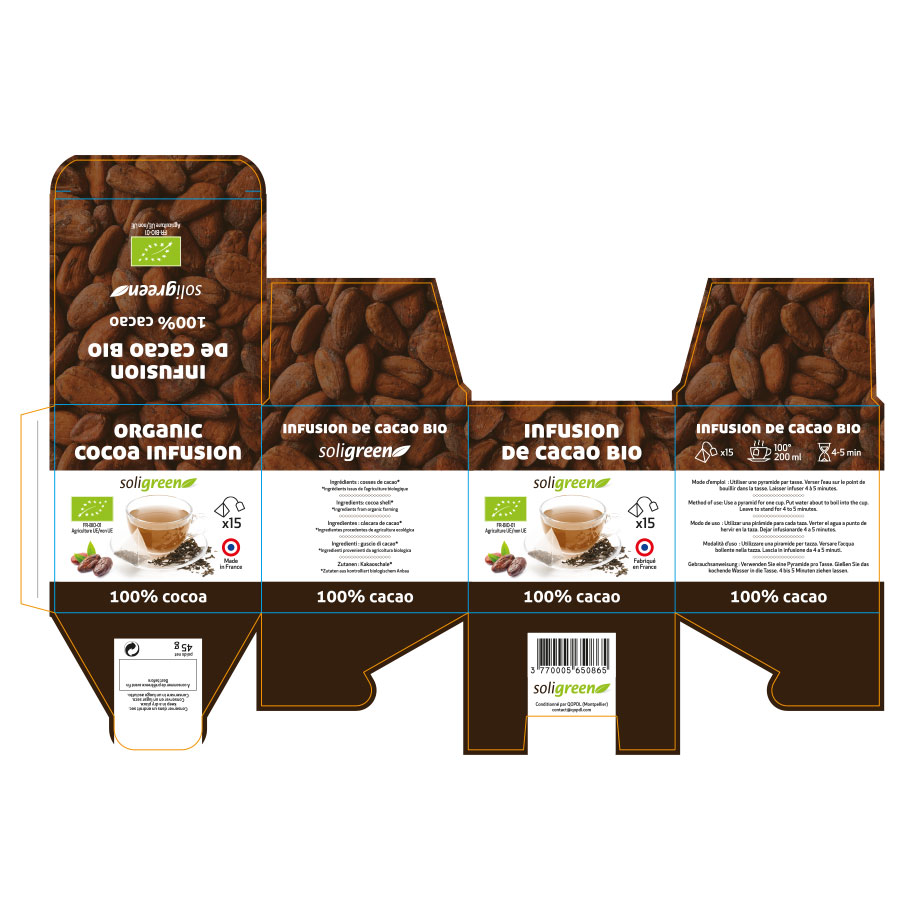 Packaging pour une infusion au cacao