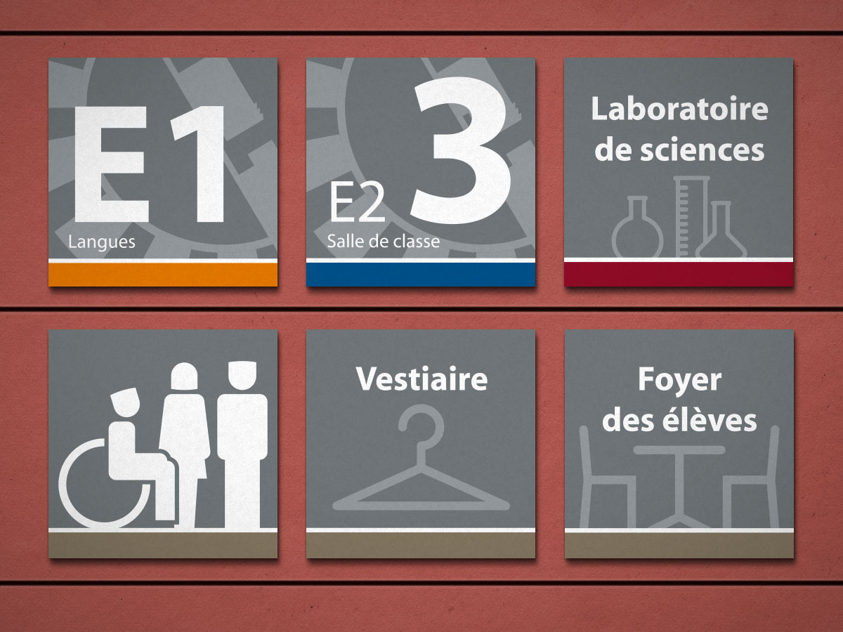 signalétique du collège de Fessenheim