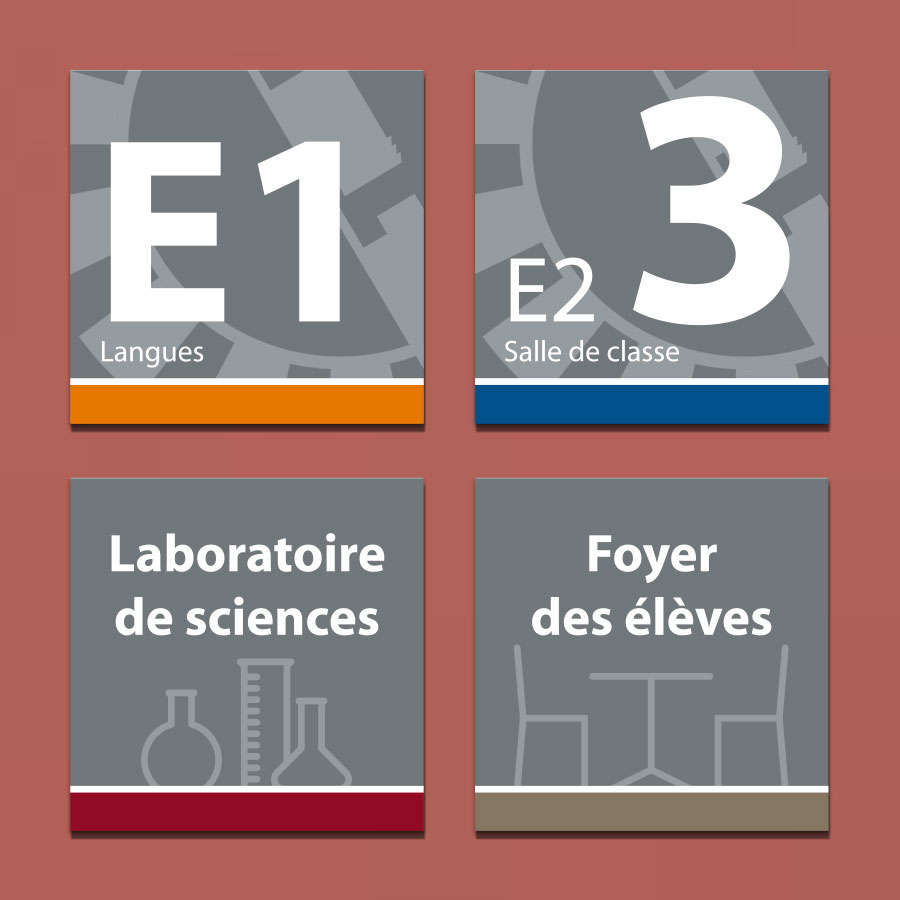 Signalétique du collège de Fessenheim